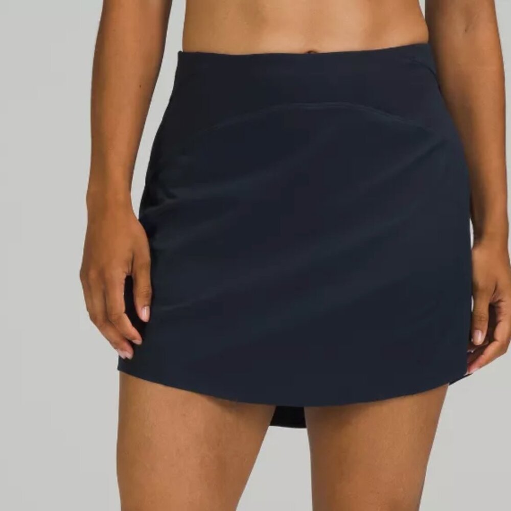 Lululemon Essential High-Rise Running Skirt *Long True Navy NWT